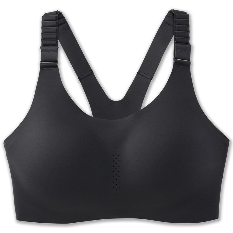 Brooks Dare Racerback 2.0 Sports Womens Running Bra - Asphalt/DarkGey - Indonesia (ZVKE-04158)